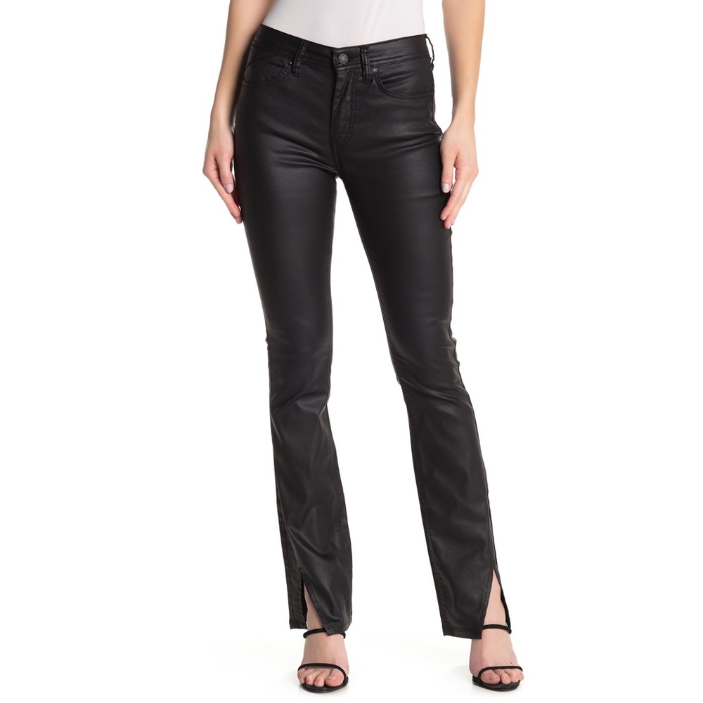 Free people sz 28 spellbound coated bootcut jeans